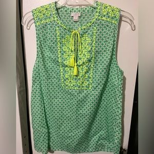 Jcrew green tank